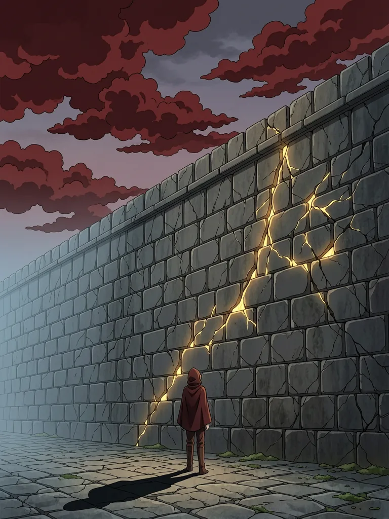Original illustration evoking the mood of Attack on Titan